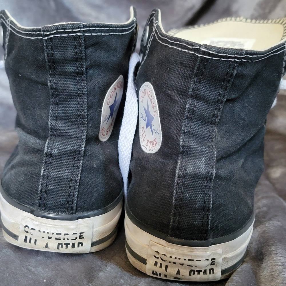 Converse Chuck Taylor All Star High Top Unisex 6 Women 4 Men Black Good Canvas - Picture 6 of 14
